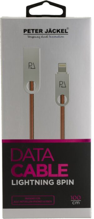 Peter Jäckel Metal High End USB-Lightning-Kabel rosegold