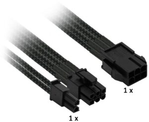 Nanoxia 6-Pin > 6+2-Pin PCI-E Single (0