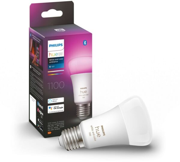 Hue Hue W&C Amb. 9W A60 E27 LED-Leuchtmittel / F