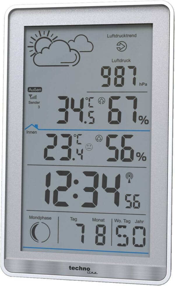 Technoline WS 9218 Wetterstation silber