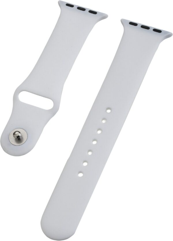 Peter Jäckel Watch Band Silikon für Apple Watch (40mm/38mm) weiß