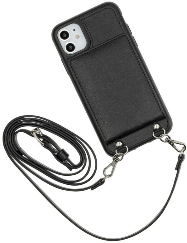 Hama Cross-Body-Cover Mirror für iPhone 11 schwarz