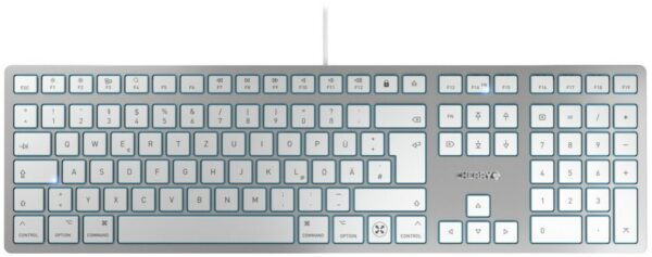 Cherry KC 6000C (DE) Tastatur für Mac silber/weiß