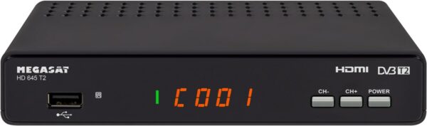 Megasat HD 645 T2 DVB-T2 HD Receiver schwarz