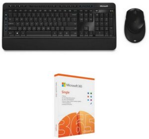 Microsoft Wireless Desktop 3050 (DE) Tastatur-Set inkl. 365 Single FPP