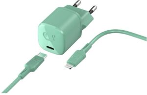 Fresh ´n Rebel USB-C Mini Charger (18W) Ladegerät inkl. Lightning Kabel (1