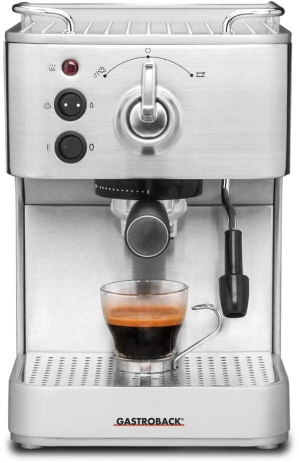 Gastroback Design Espresso Plus Siebträgermaschine edelstahl