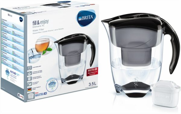 Brita Elemaris XL Maxtra+ Tischwasserfilter schwarz