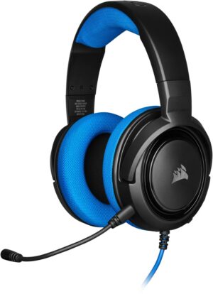 Corsair HS35 Gaming Headset für PC/Xbox One/PS4/Switch blau