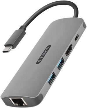 Sitecom USB-C > HDMI + Gigabit LAN Adapter inkl. USB-C Power Delivery