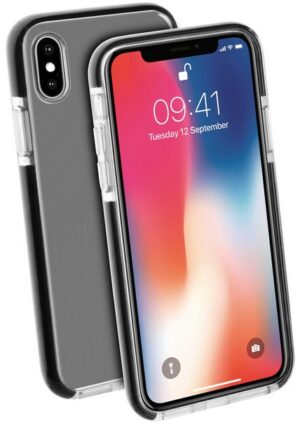 Vivanco ANTISHOCKVVIPH9BK TPU Case für iPhone XR transparent/schwarz