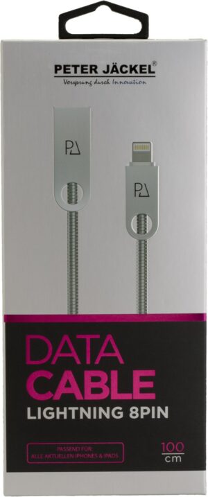 Peter Jäckel Metal High End USB-Lightning-Kabel silber