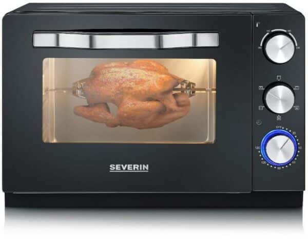 Severin TO 2071 Mini-Backofen schwarz/edelstahl