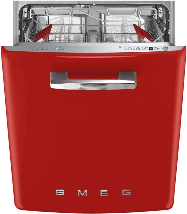 Smeg STFABRD3 Integrierbarer 60 cm Geschirrspüler rot / B