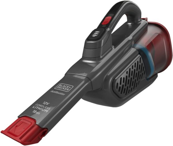 Black & Decker BHHV315B Dustbuster Akku-Sauger mit Cyclone Technologie titanium/rot