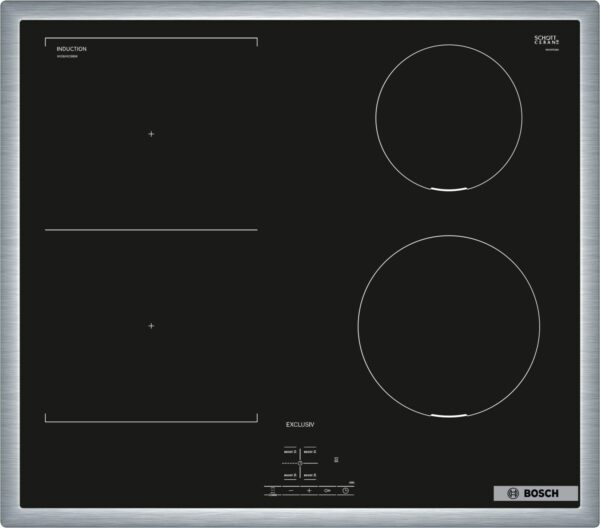 Bosch NVS645CB6M Glaskeramik-Induktions-Kochfeld edelstahl