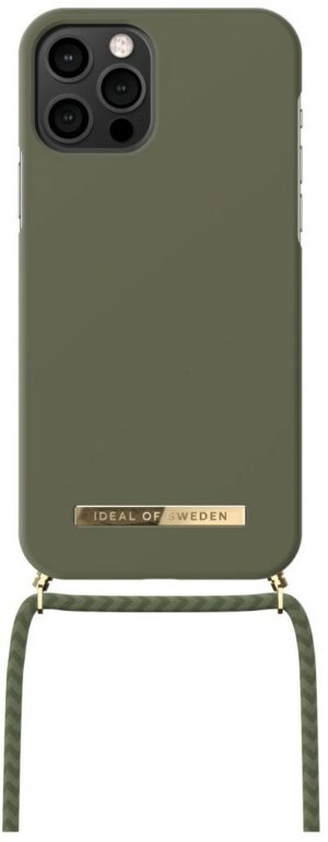 iDeal of Sweden Necklace Case für iPhone 12/12 Pro Cool Khaki