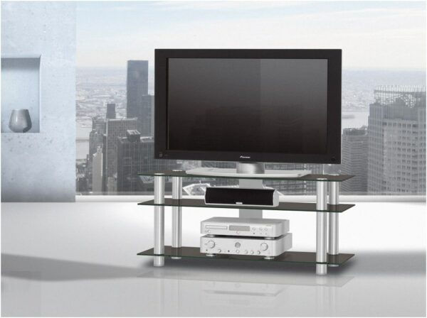 Just by Spectral TV1203 TV-Rack schwarzglas