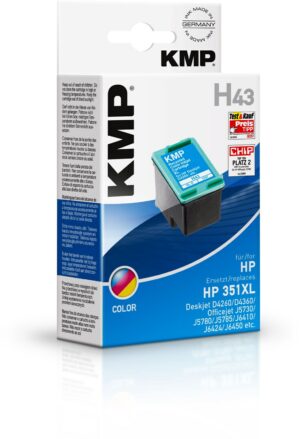 KMP H43 (580 S.) recycled Tintenpatrone schwarz