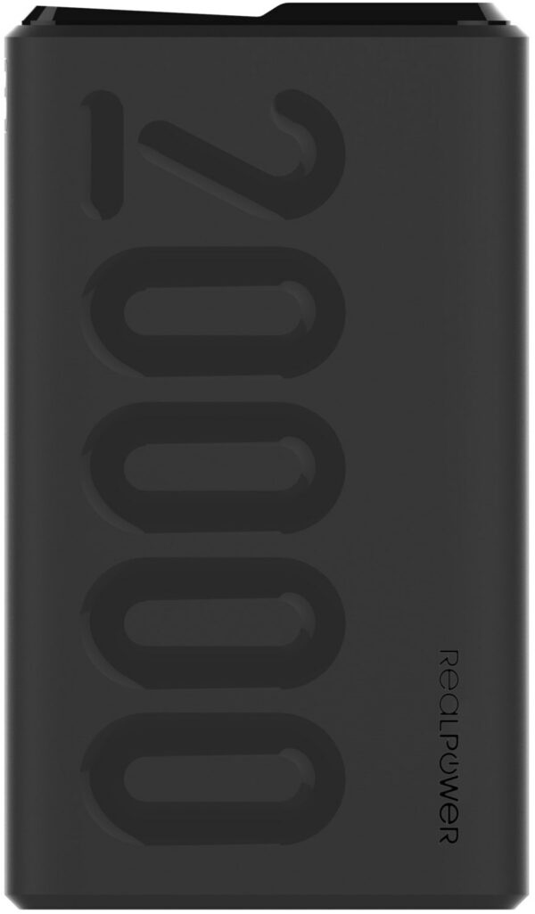 RealPower PB-20000PD+ Powerbank schwarz