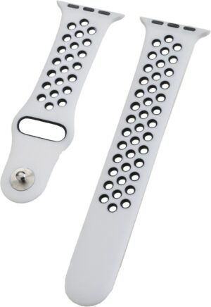 Peter Jäckel Watch Band Silikon für Apple Watch (40mm/38mm) dual white/black