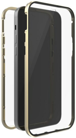 White Diamonds Cover 360° Glass für iPhone 13 gold