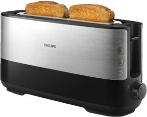 Philips HD 2692/90 Viva Collection Langschlitz-Toaster metall/schwarz