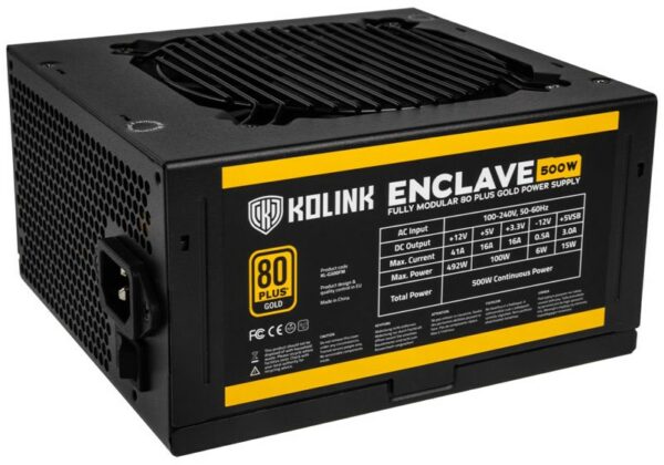 Kolink Enclave Gold modular (500W) Netzteil schwarz