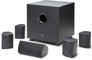 Elac Cinema 5.2 5.1 A/V-Lautsprechersystem mit Aktiv-Subwoofer schwarz
