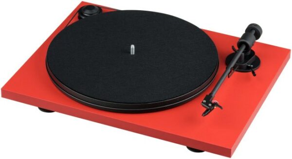 Pro-Ject Primary E Phono Plattenspieler mit OM NN Tonabnehmer hochglanz rot