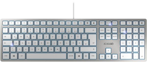 Cherry KC 6000 Slim Tastatur silber