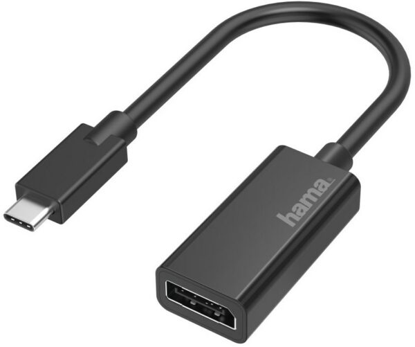 Hama Video-Adapter USB-C-Stecker>DisplayPort-Buchse schwarz