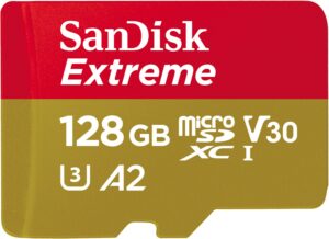 Sandisk microSDXC Extreme (128GB) Speicherkarte + Adapter