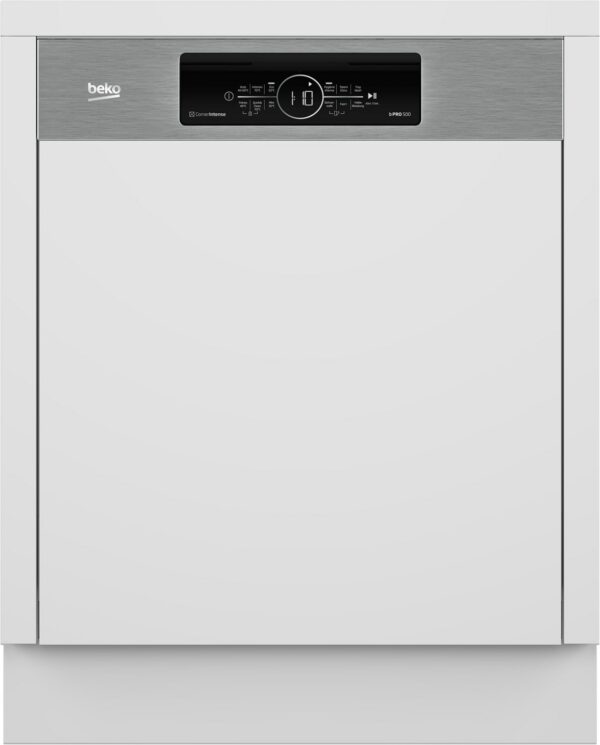 Beko BDSN38440X teilintegrierbarer 60 cm Geschirrspüler edelstahl / C