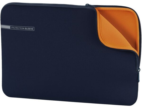 Hama Notebook-Sleeve Neoprene Style blau/orange