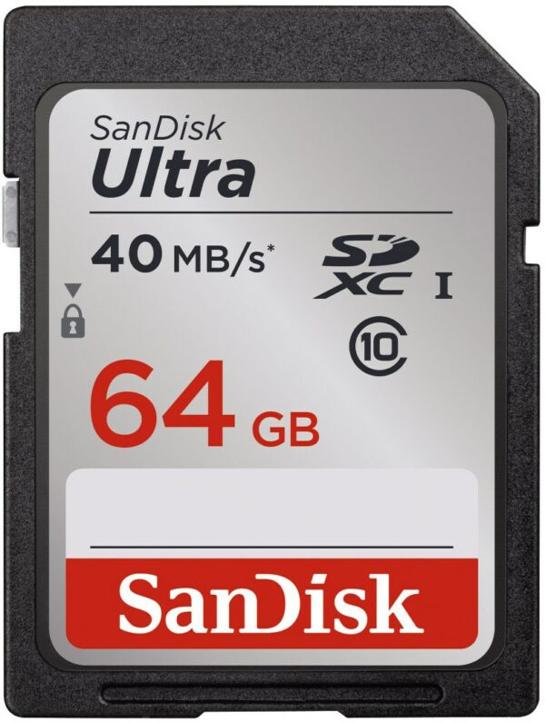 Sandisk Ultra SDXC 40MB/s Class 10 (64GB)