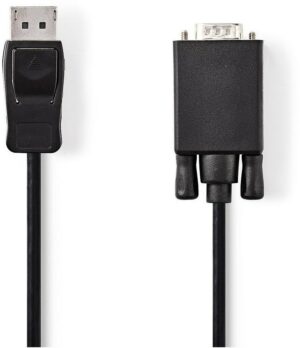 Nedis DisplayPort - VGA-Kabel (1m) schwarz Stecker - Stecker