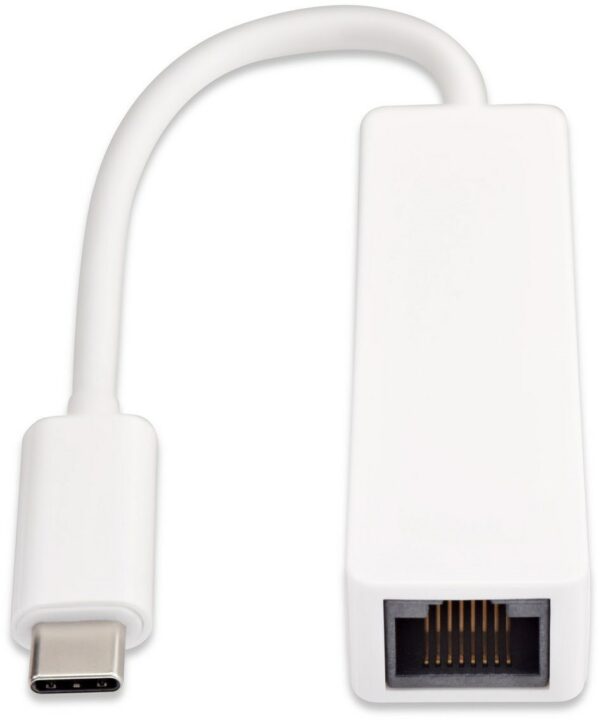 V7 USB Type-C > Ethernet Adapter weiß