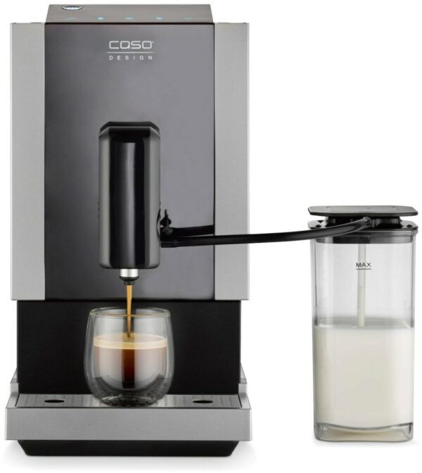 Caso Cafe Crema Touch Kaffee-Vollautomat schwarz/silber