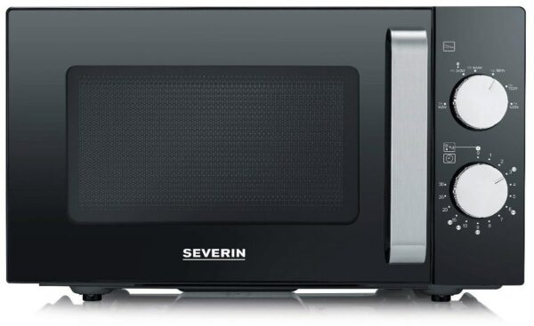 Severin MW 7761 Solo-Mikrowelle schwarz/edelstahl