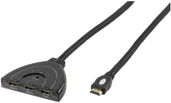 Vivanco 47/80 02 Autom. HDMI-Umschalter 3x HDMI-Kupplung > HDMI-Stecker