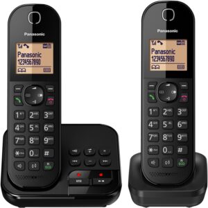 Panasonic KX-TGC422GB Schnurlostelefon mit Anrufbeantworter schwarz