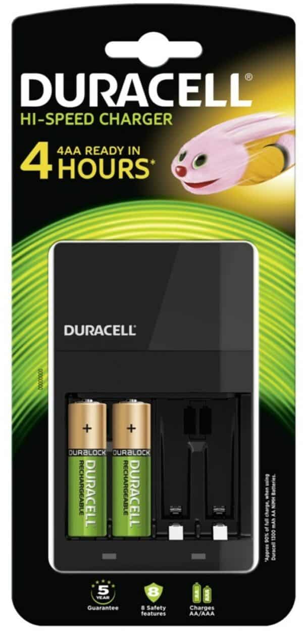 Duracell 4 Std Ladegerät mit 2 AA Akkus