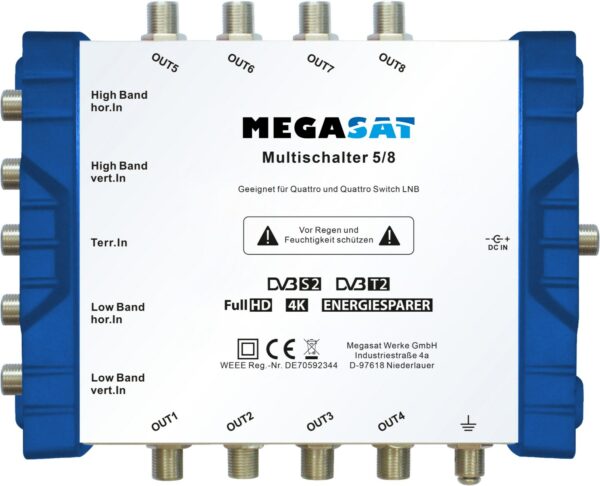 Megasat Multischalter 5/8