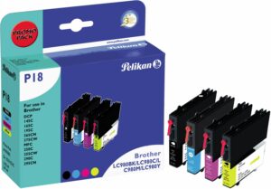 Pelikan P18 Toner ersetzt Brother LC980VAL 4-farbig