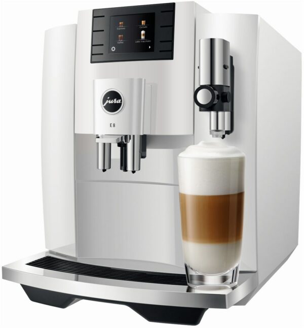 Jura E8 Kaffee-Vollautomat Piano White (EB)